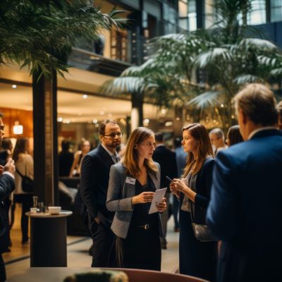 corporate-event-with-employees-networking-generative-ai